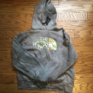 Grey Men’s Northface Tropical Print Hoodie